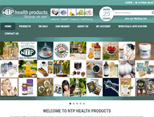 Tablet Screenshot of ntphealthproducts.com